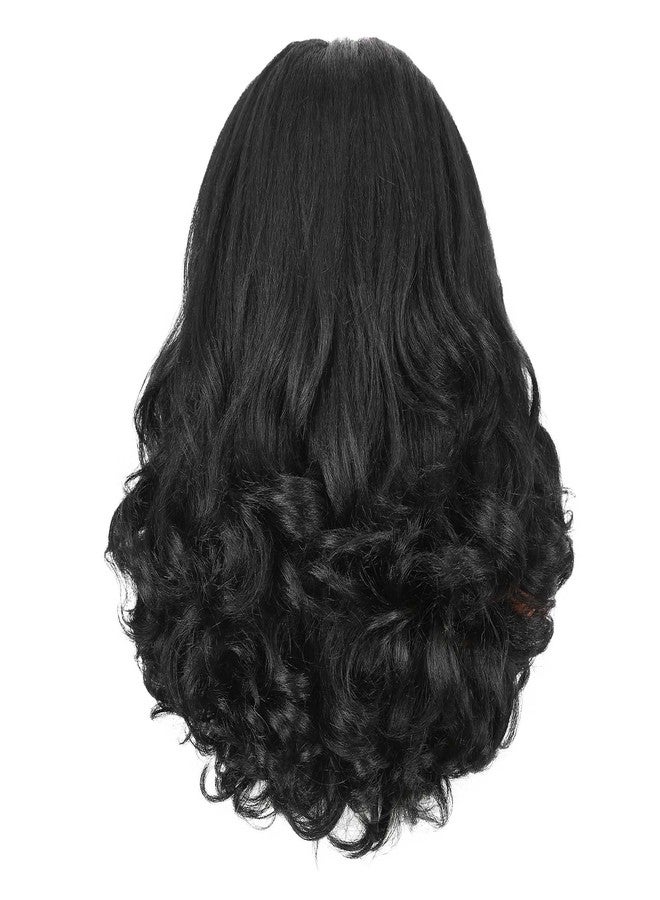 Quantum Love Yaki Curly Headband Wigs for Black Women - Kinky Straight Black Headband Curly Ends Synthetic Wear and Go Glueless Half Wig with Headbands Attached - Image 4